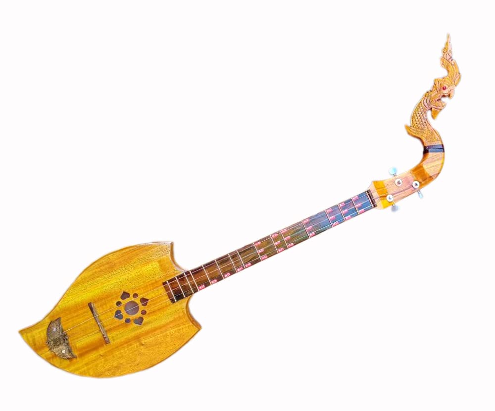 Acoustic Phin 3 Strings Thai Lao Guitar Musical Instrument I63258