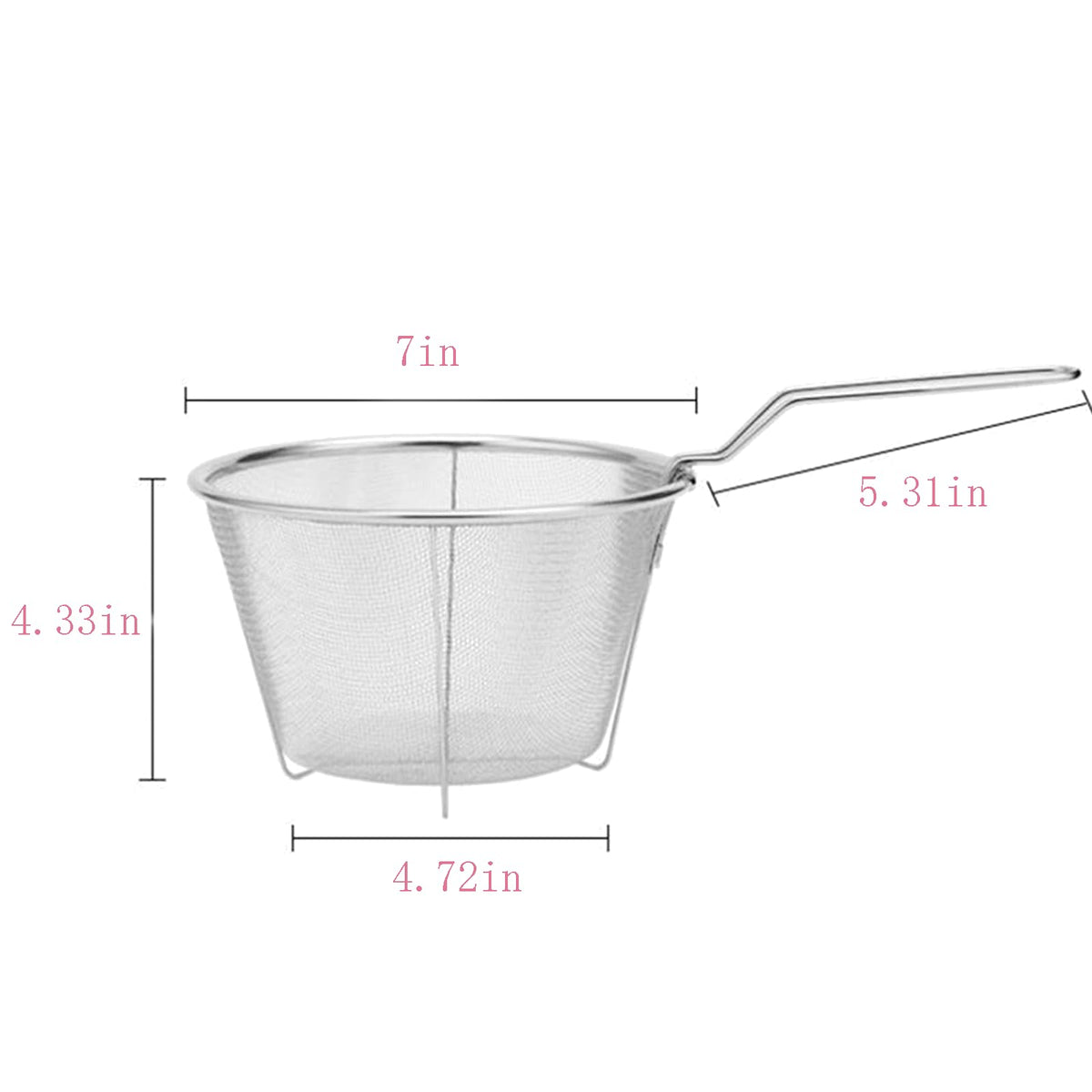 7 inch Stainless Steel Deep Fryer Basket S176704