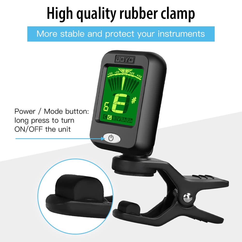 Clip on Chromatic Tuner 4PCS Black B70744