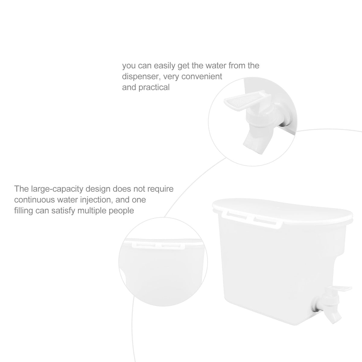 Cold Water Pitcher with Faucet C11297