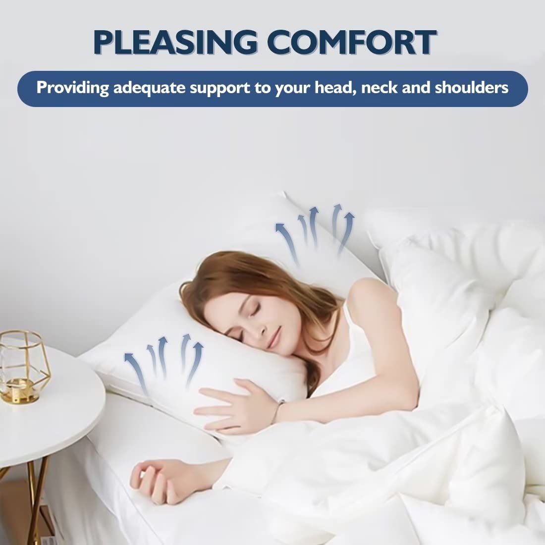 King Size Set of 2 Down Alternative Bed Pillows B42210