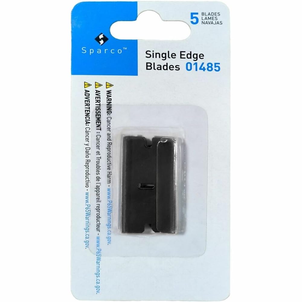 Tap-Action Razor Knife Refill Blades, 5 Pack, Stainless Steel A544188