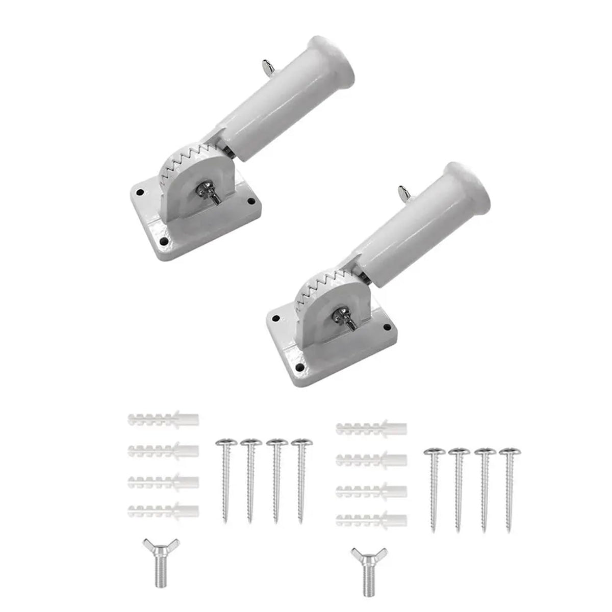 2 PCS Aluminum Adjustable Flag Pole Q863