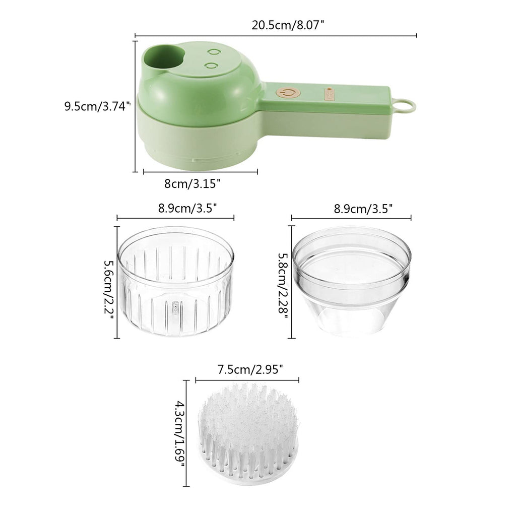 4 in 1 Cordless Electric Vegetable Cutter Set R7077