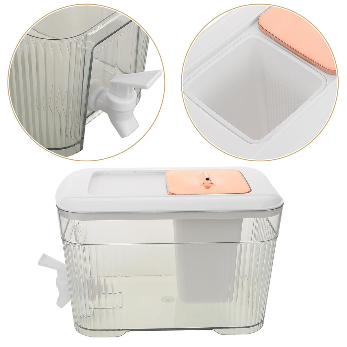 Cold Water Jug with Faucet White N7332