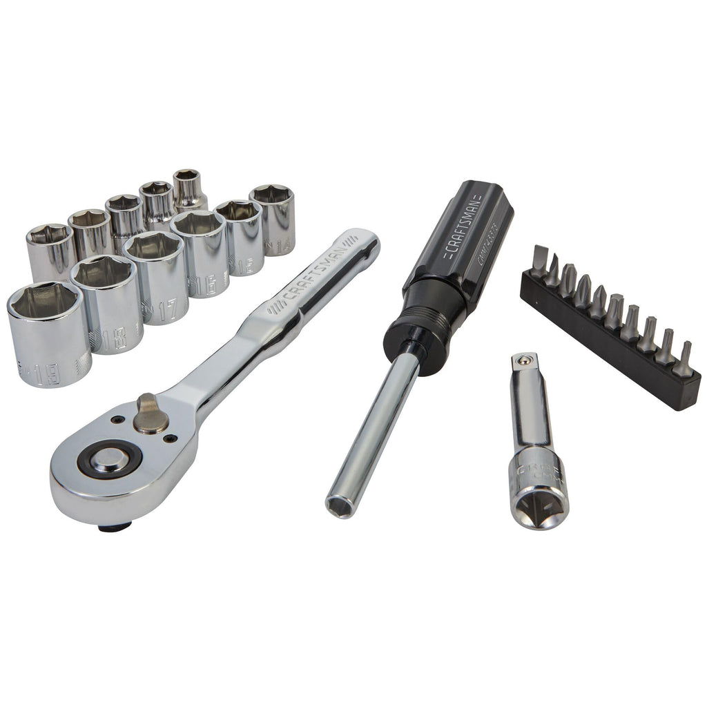 24 Piece 3/8 Inch Drive Metric Mechanics Tool Set O884