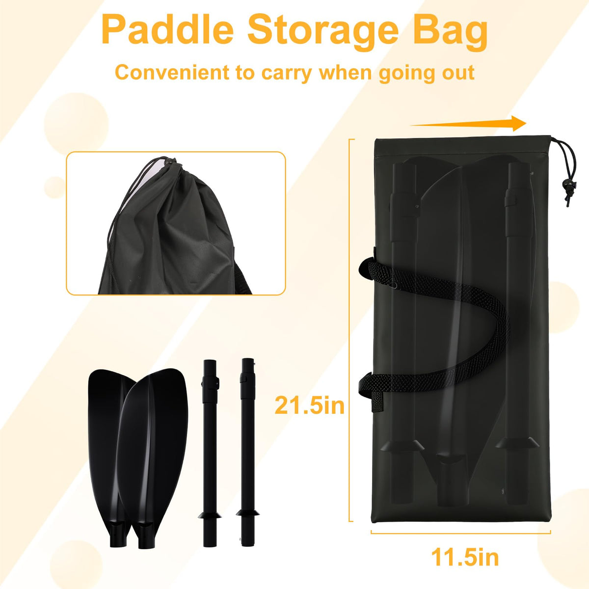 Adjustable 60-90 Inch Kayak Paddle E6028