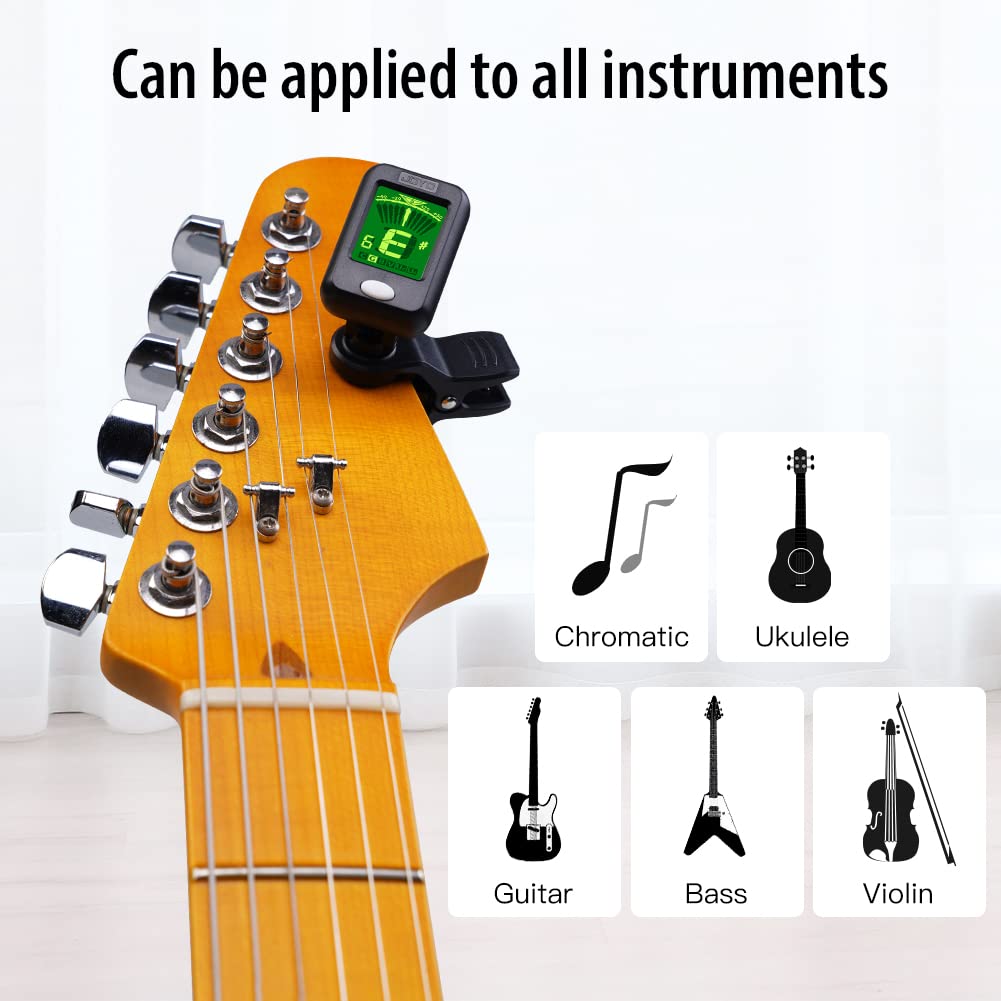 Clip on Chromatic Tuner 4PCS Black B70744