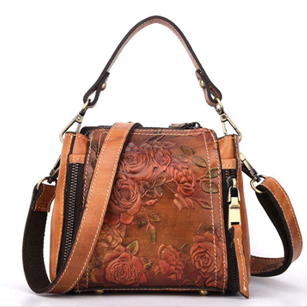 Small Leather Shoulder Bag Crossbody Pack T1173