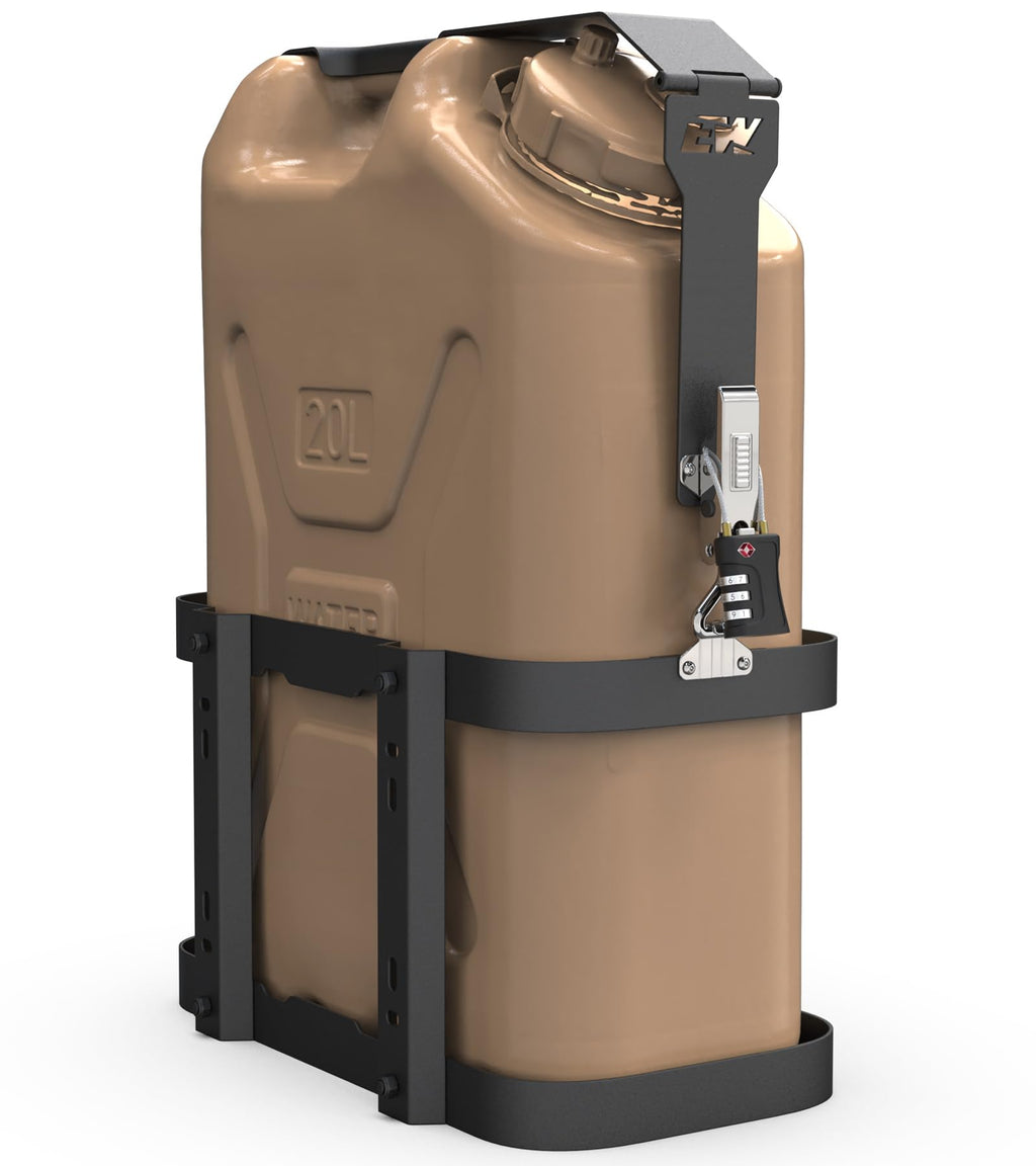 5 Gallon Water Container Mount Holder with Combination Lock N3429