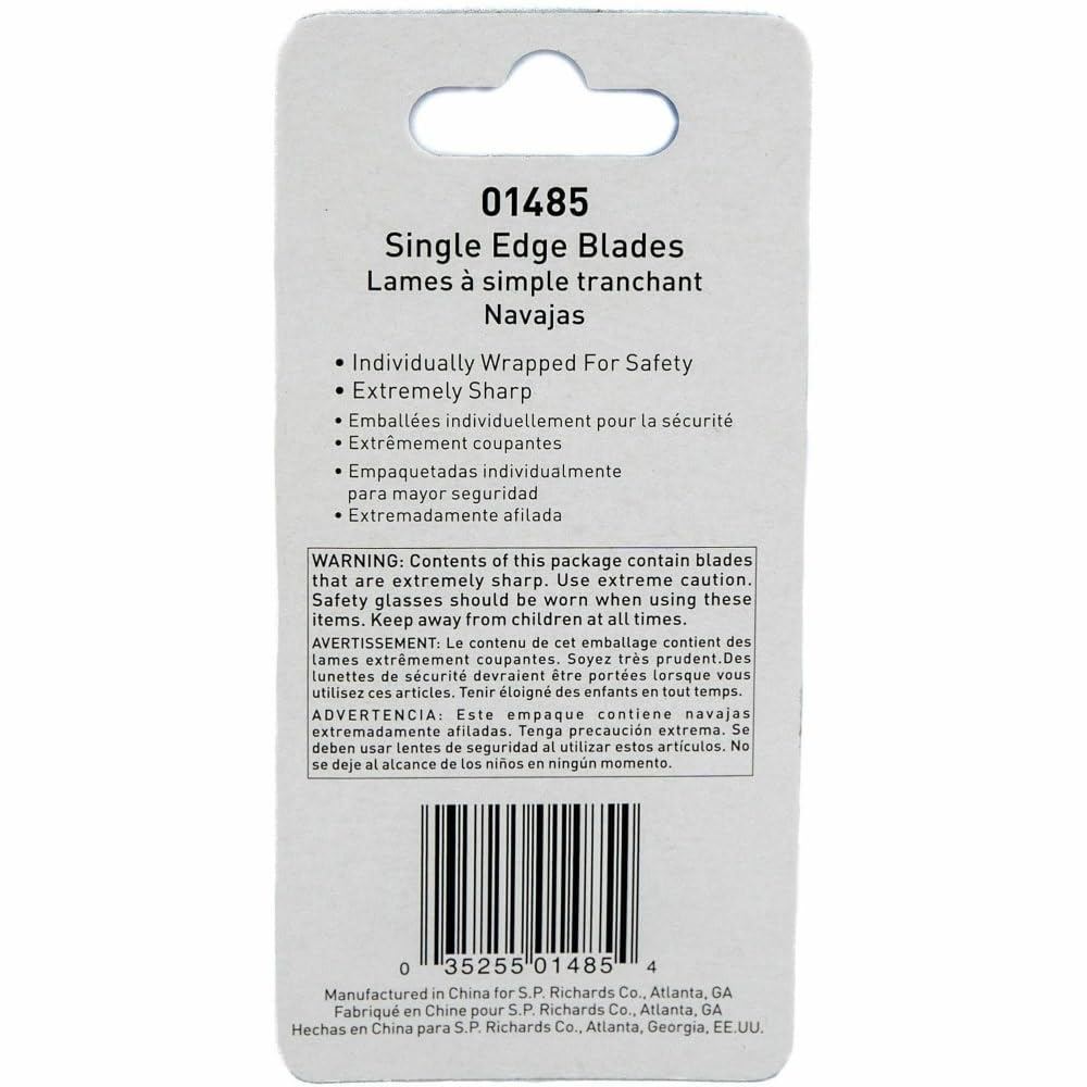 Tap-Action Razor Knife Refill Blades, 5 Pack, Stainless Steel A544188