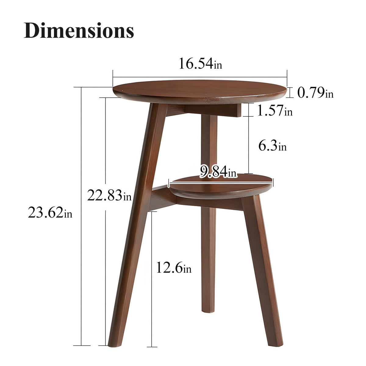 2-Tier Round Side Table M362