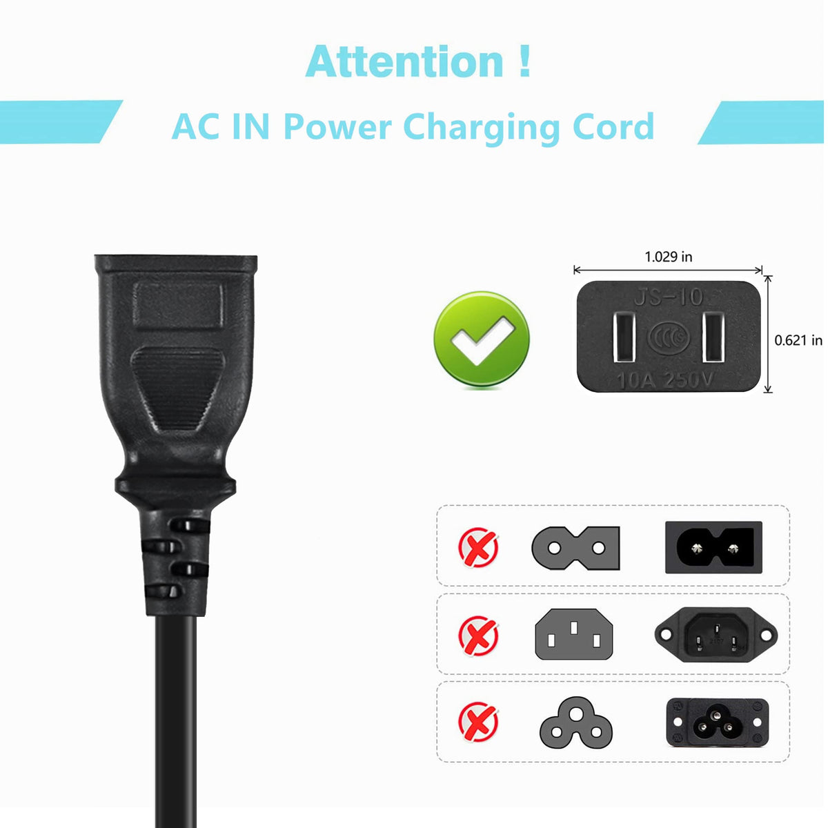 12V Jump Starter Charger Cable N501