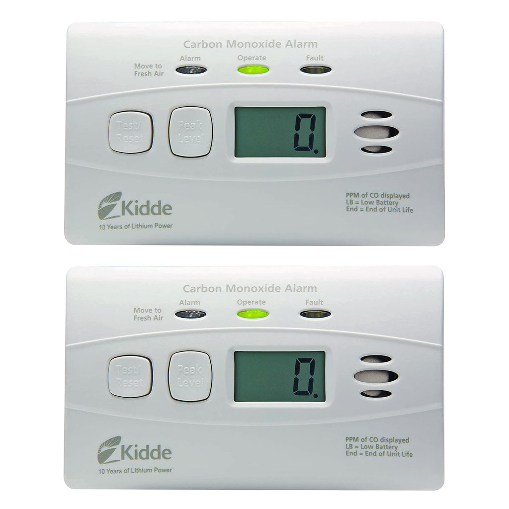 Carbon Monoxide Detector with 10-Year Battery, Digital Display, 2 Pack L990