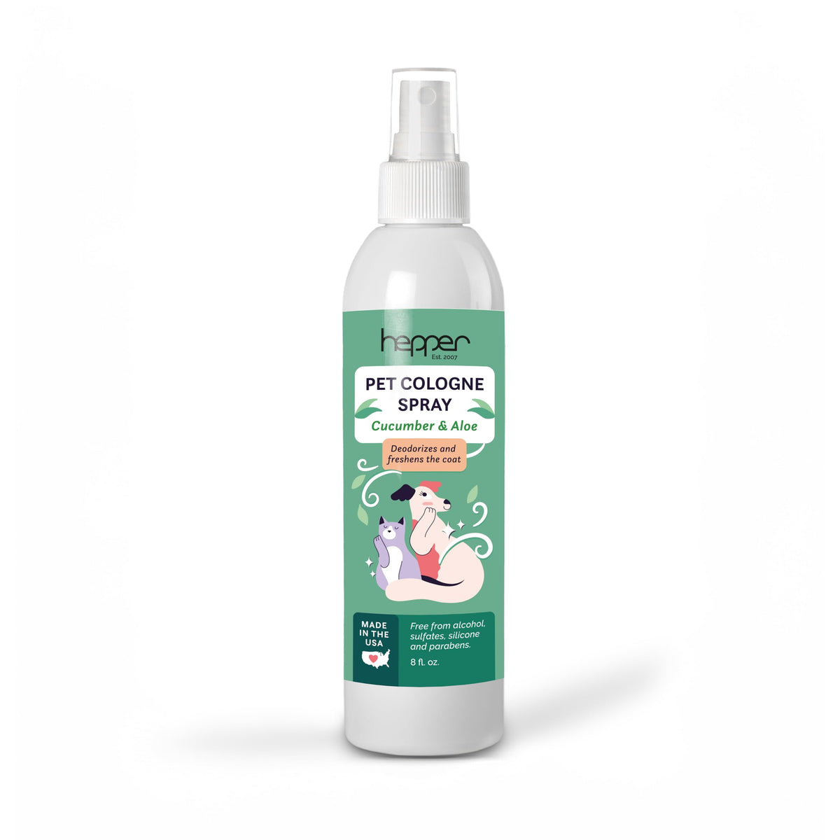 Pet Cologne Spray for Dogs & Cats Cucumber & Aloe 8oz B49304
