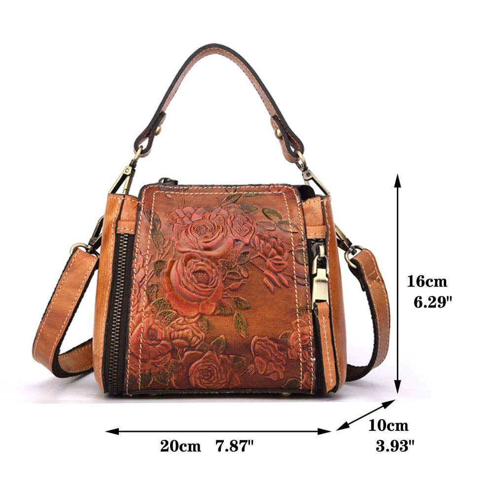 Small Leather Shoulder Bag Crossbody Pack T1173