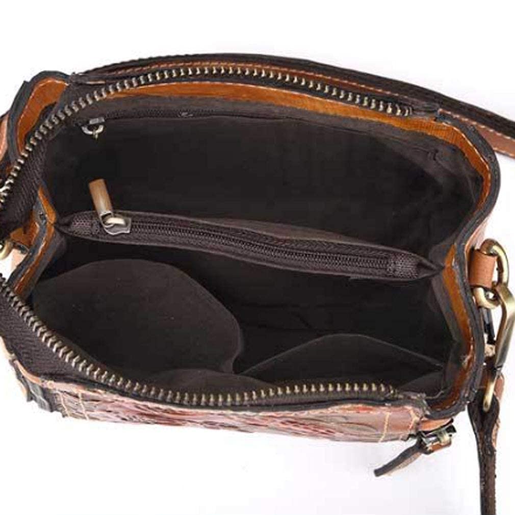 Small Leather Shoulder Bag Crossbody Pack T1173