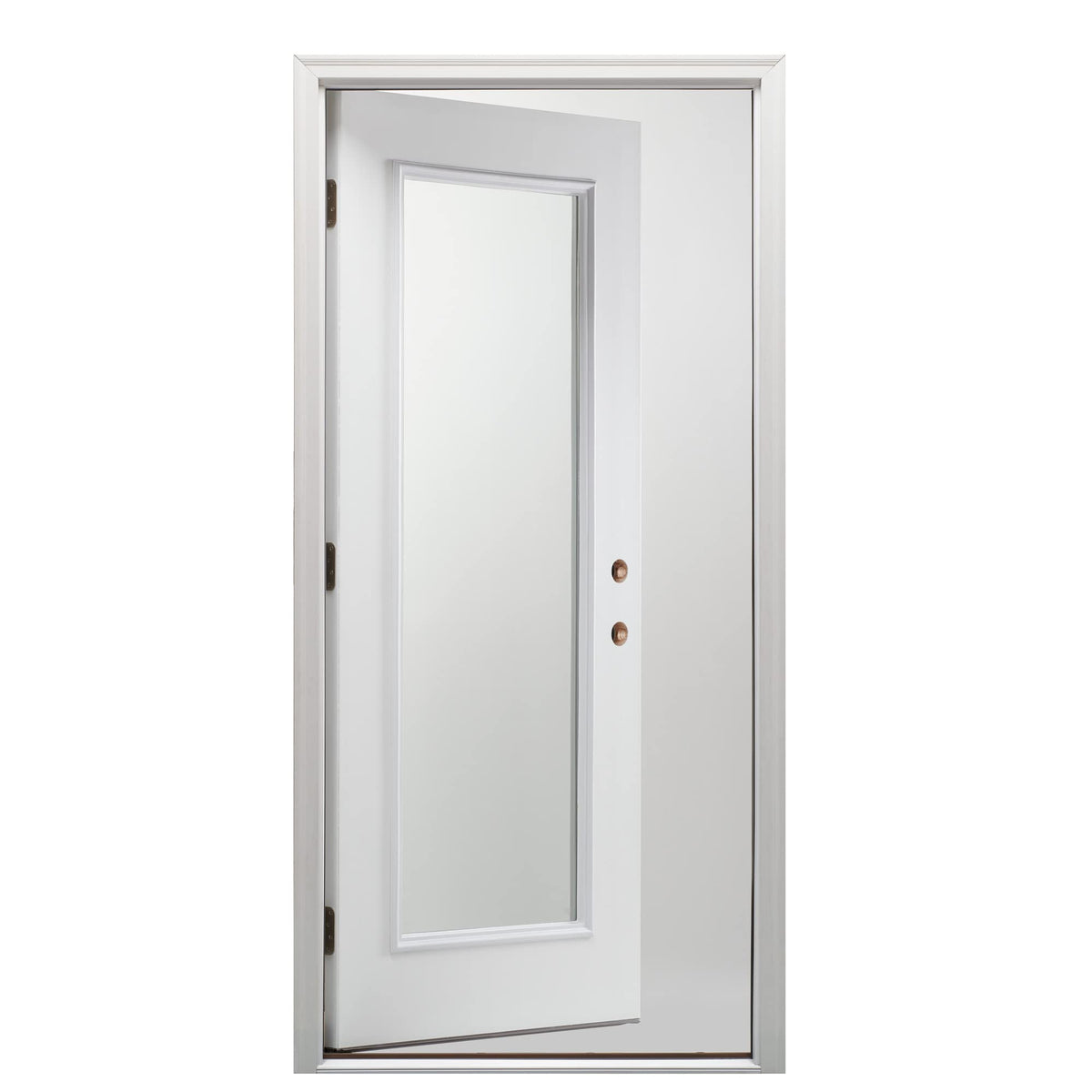 Primed Fiberglass Left Hand In-Swing Prehung Front Door 30" x 80" S7008