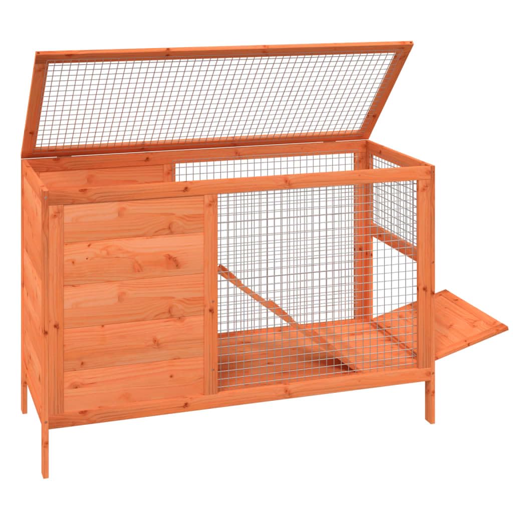 2-Tier Solid Pine Wood Rabbit Hutch G451