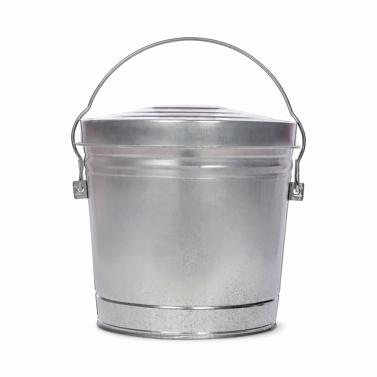 Galvanized Steel 6 Gallon Storage Can with Locking Lid Z536