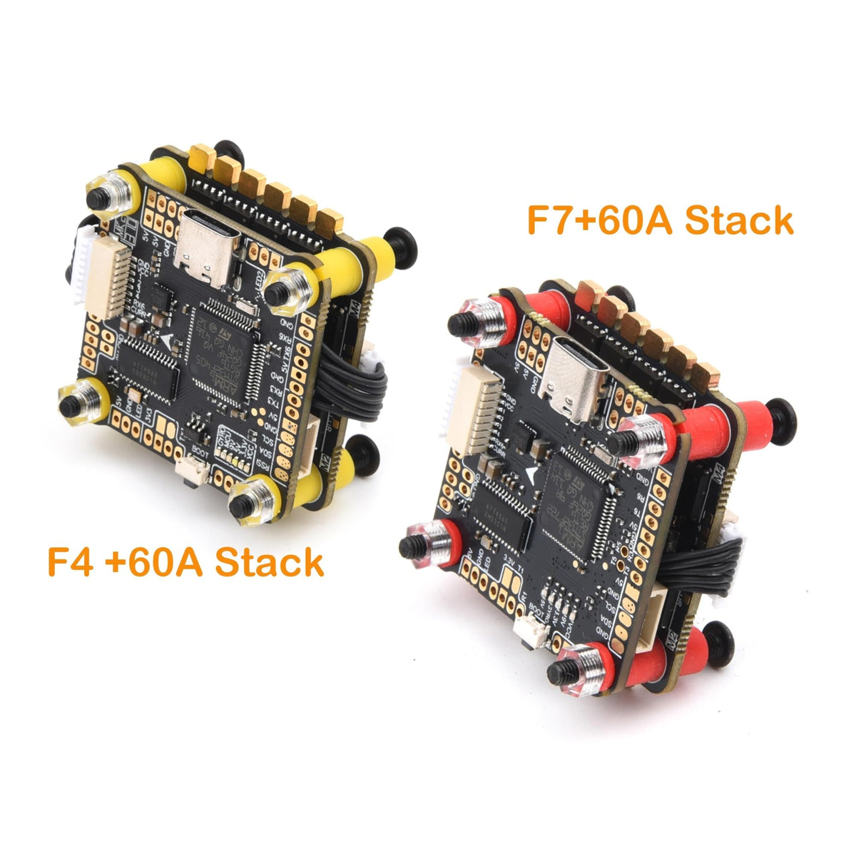 F405 F722 Flight Controller Stack 60A ESC 3-6S F76287