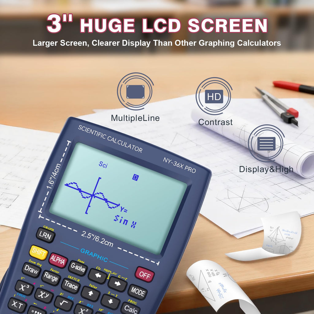 Scientific Calculator 360 Functions Multi-Line 13 Digit A3683
