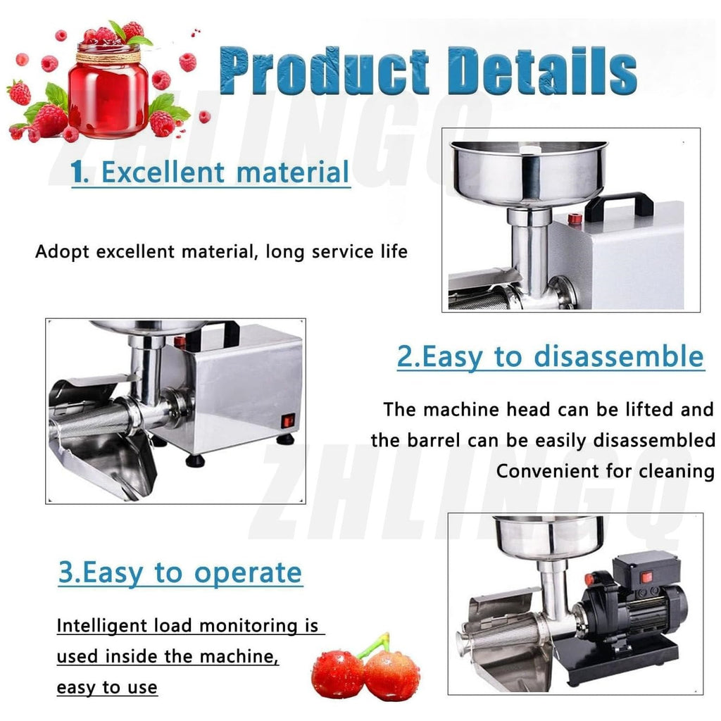 450W Stainless Steel Electric Food Mill Q2760