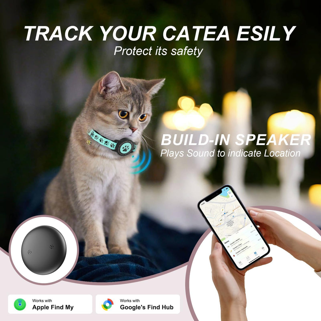 GPS Cat Tracker Collar Blue B490318