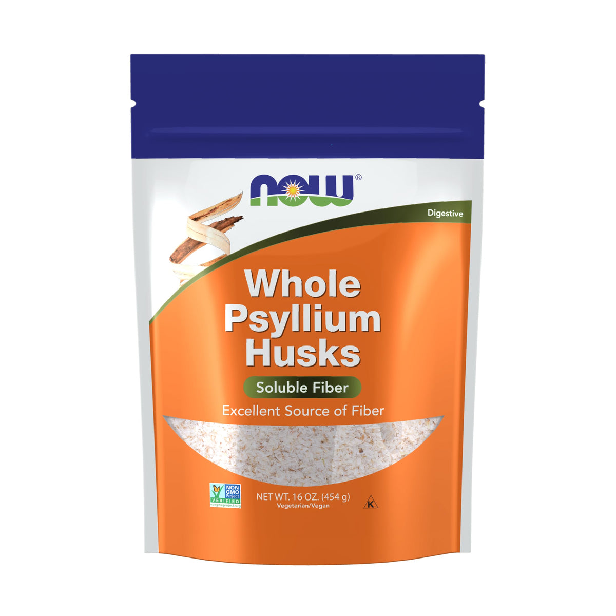 Whole Psyllium Husks Soluble Fiber 16 oz Y3125