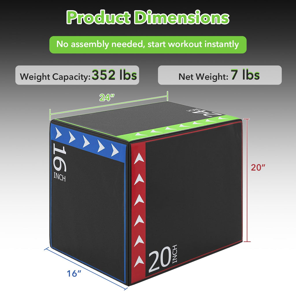 Plyometric Jump Box 3-in-1 E90523