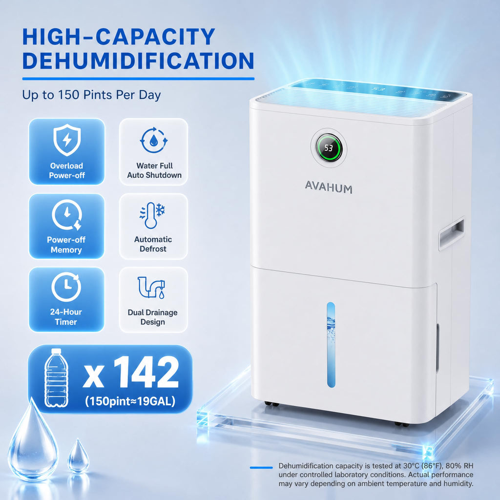 150 Pint Dehumidifier with Pump and Drain Hose R259691