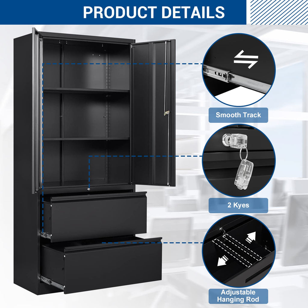 Metal Cabinets with Lockable Drawers and Doors S21714