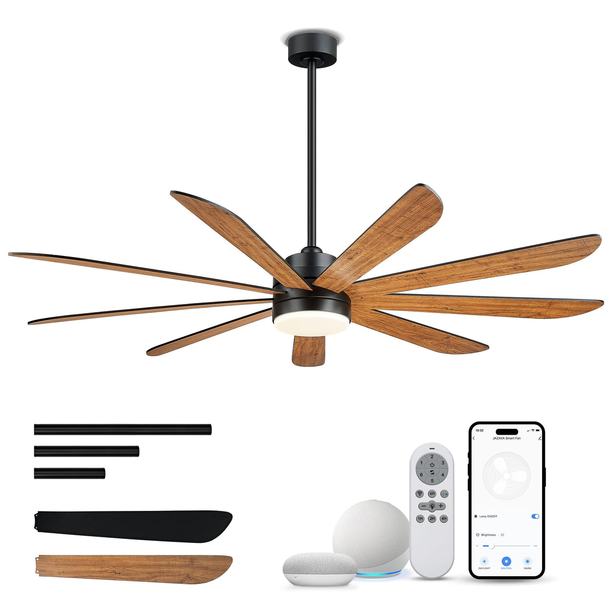 72 Inch Ceiling Fan with Light P660