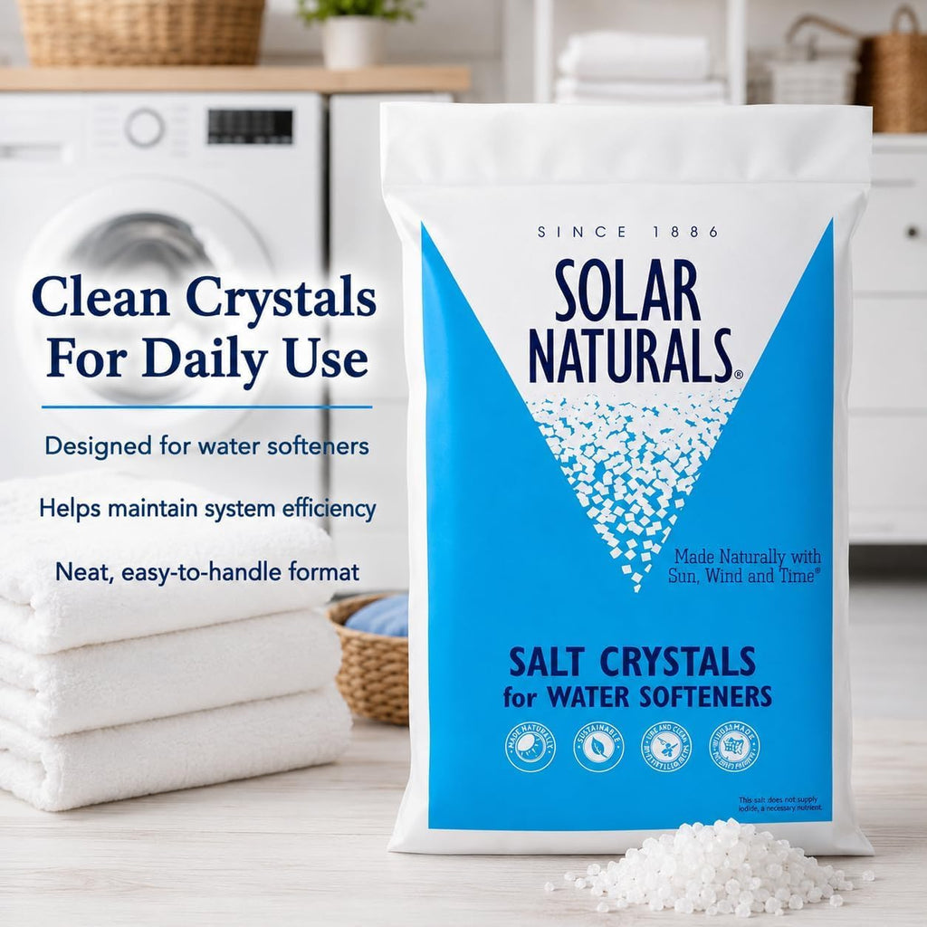40 lb Natural Solar Salt Crystals Z646142