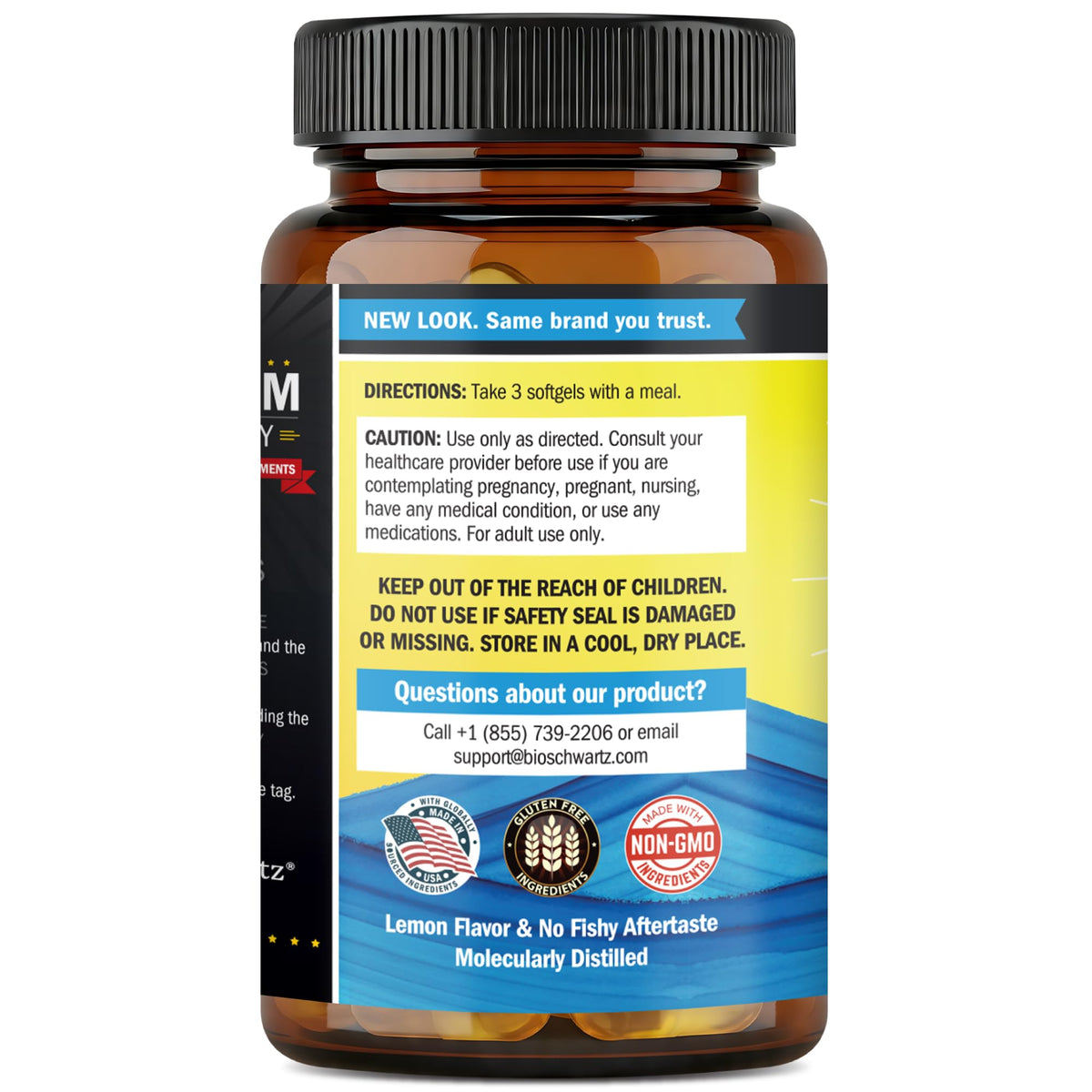 Omega 3 Fish Oil 3000mg 90 Softgels L738067