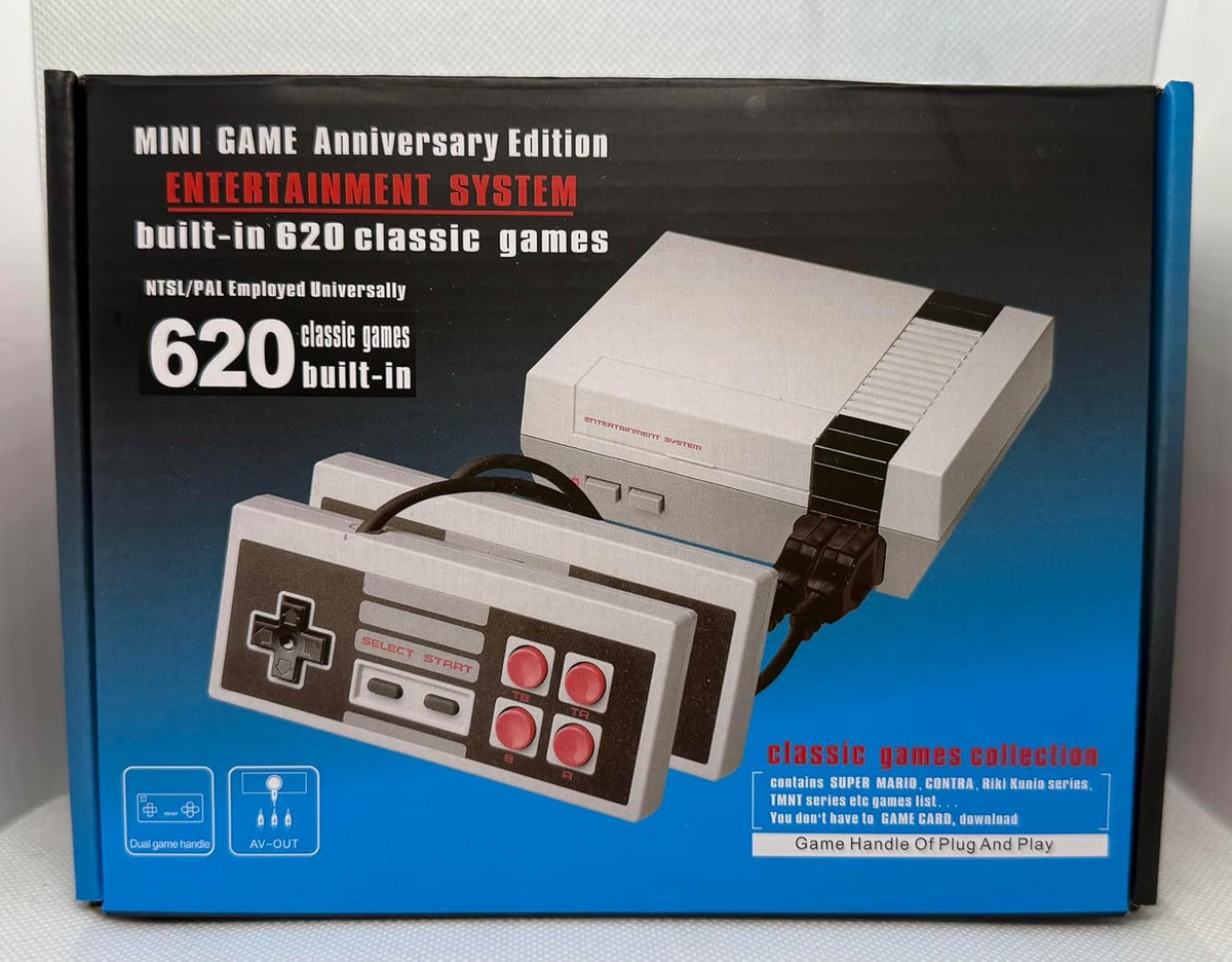 Mini Video Game Console with 620 Classic Games and Dual Controllers O970