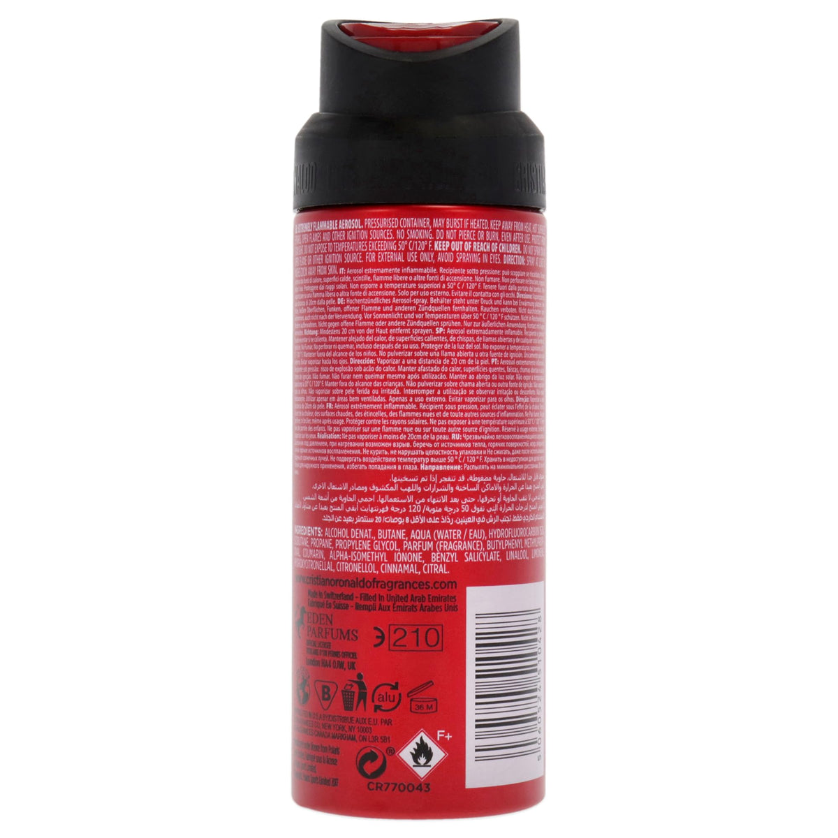 4 oz Woody Musky Fragrance Body Spray A973405