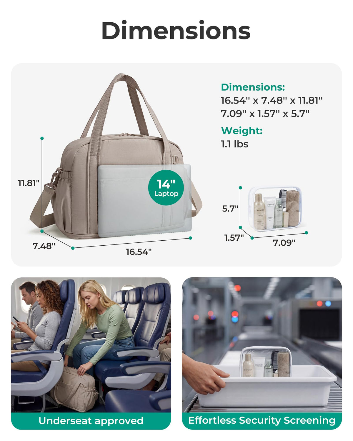 Expandable Travel Duffel Bag Set X2927