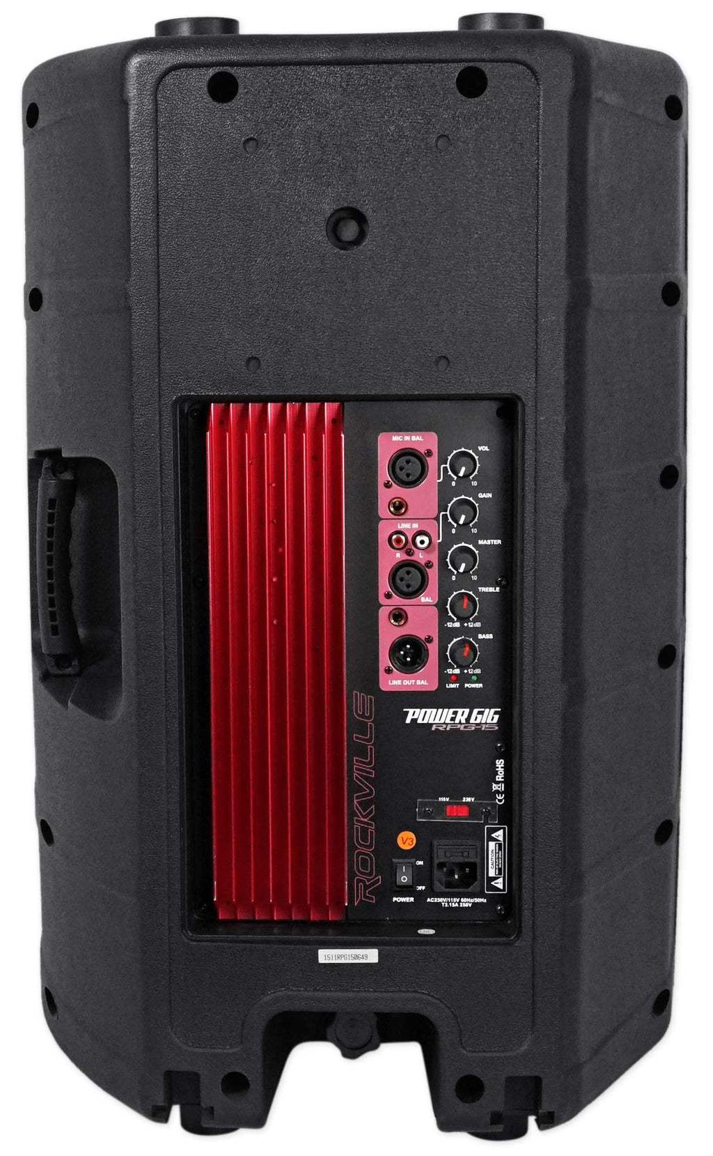 15" 1000W PA Speaker 2-Pack with Mics F209377