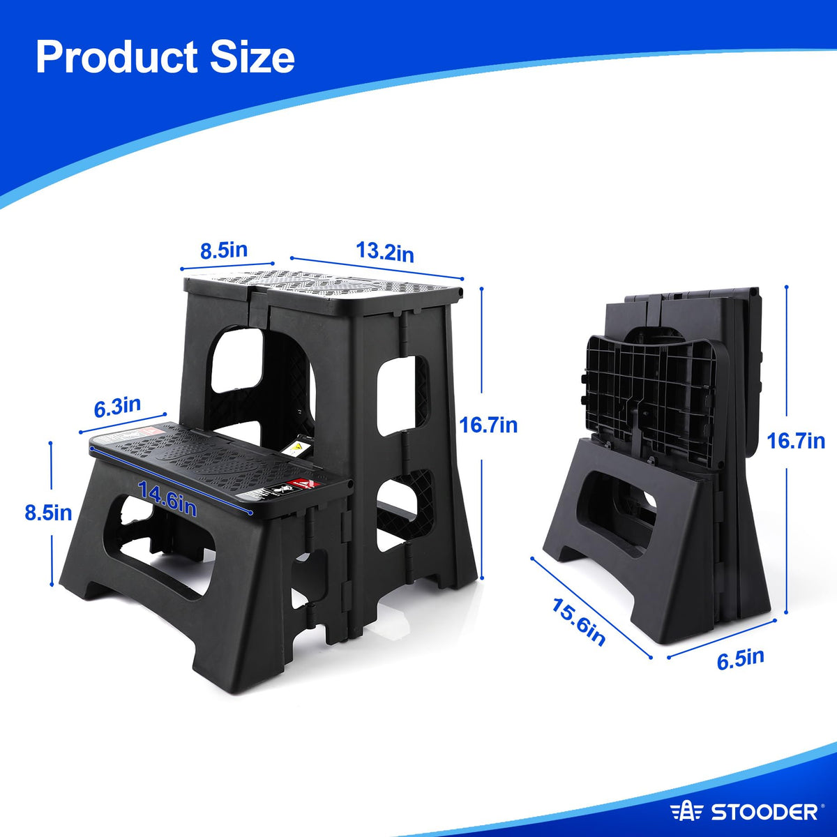 Folding 2-Step Non-Slip Step Stool R2560
