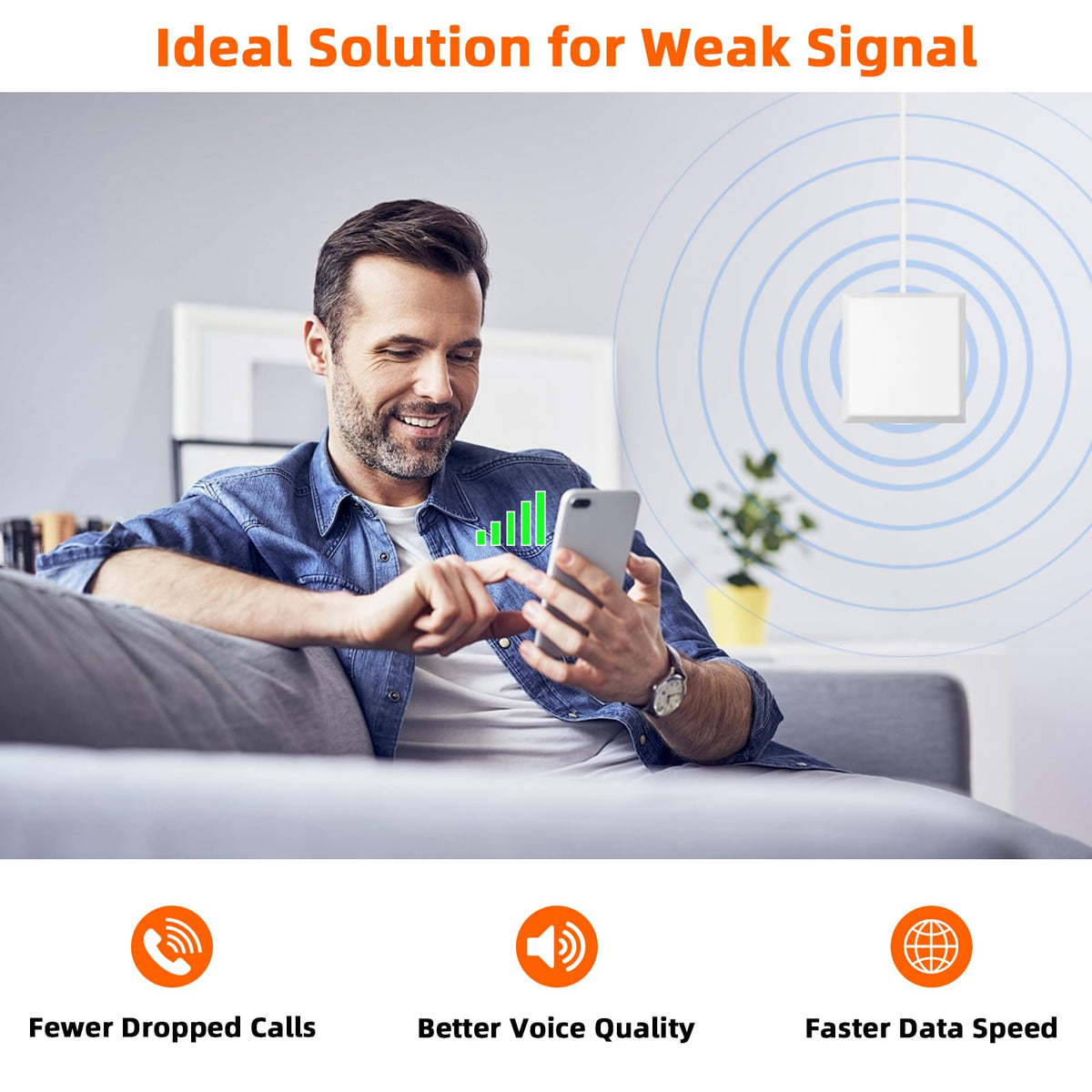Cell Phone Signal Booster for Home & Office T423841