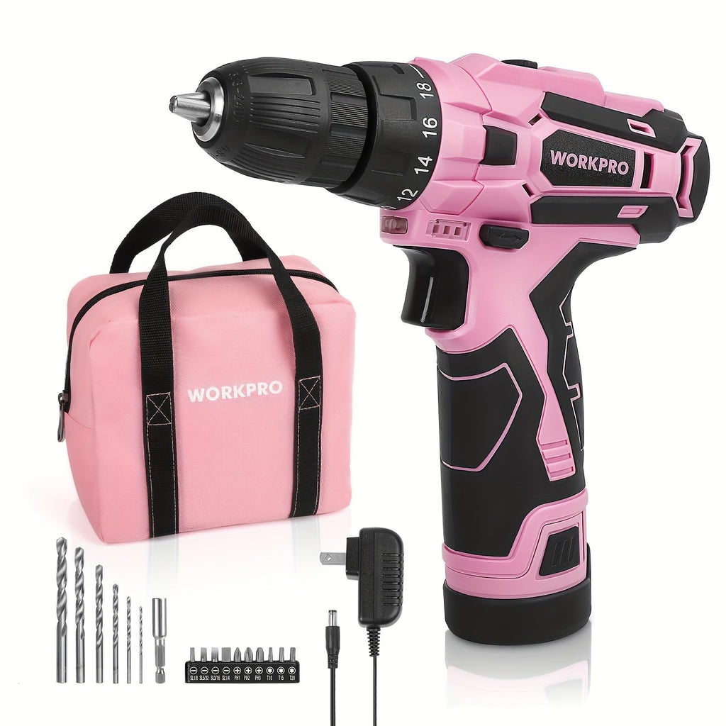 Pink Cordless Drill Driver Set J23710
