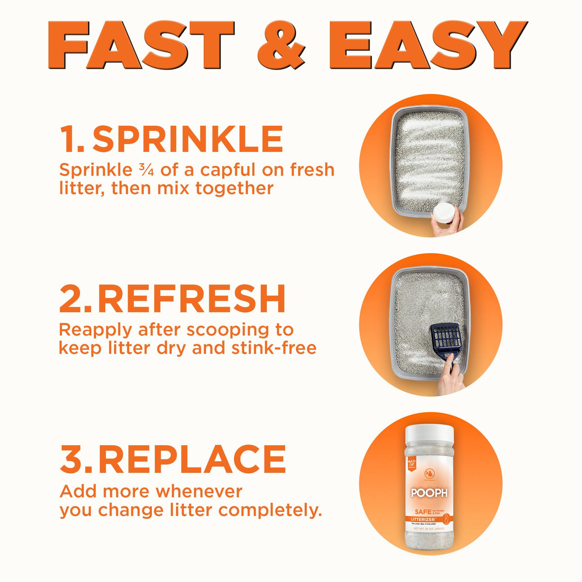 Cat Litter Odor Eliminator Additive 16 fl oz Bottle Q223