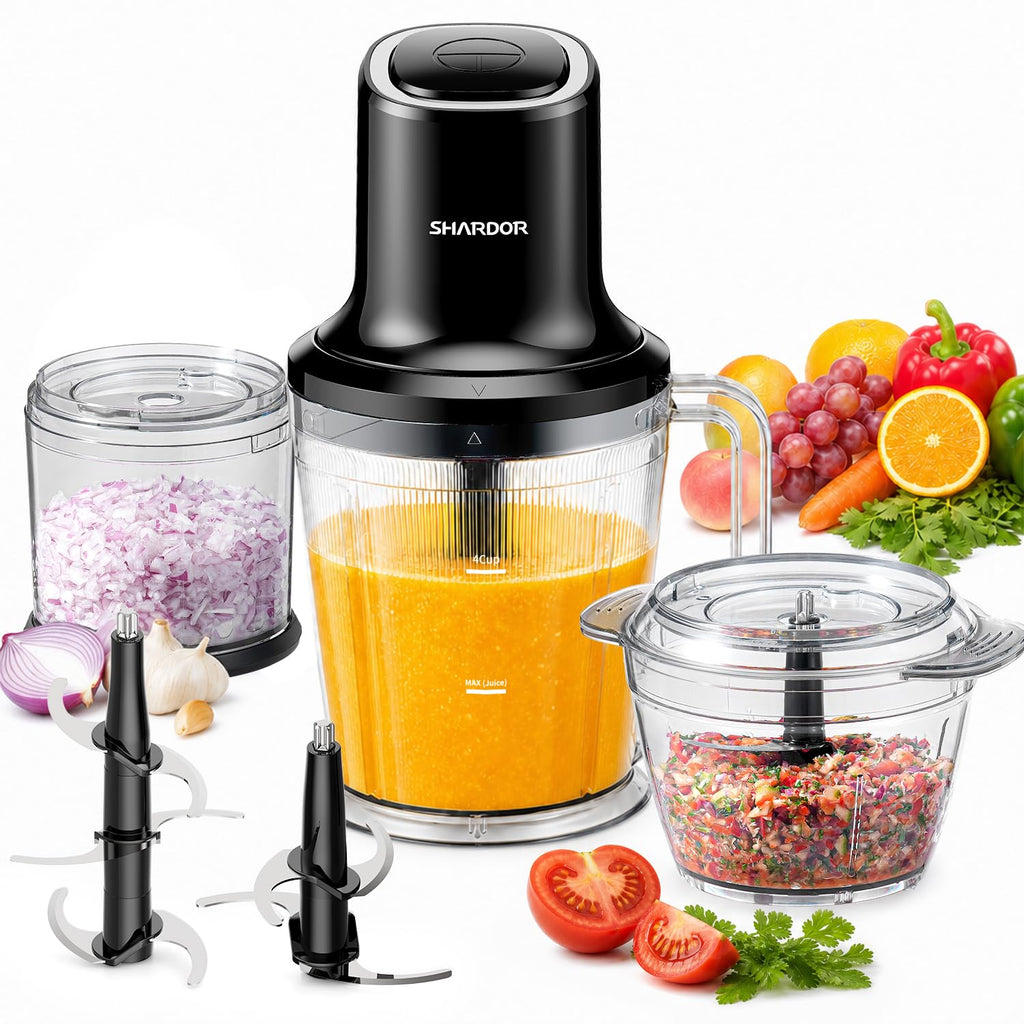 3-in-1 Small Food Processor Blender 400W with 6-Cup Jar A183329
