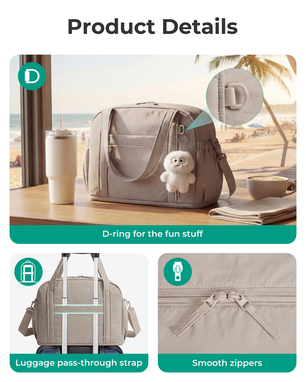 Expandable Travel Duffel Bag Set X2927