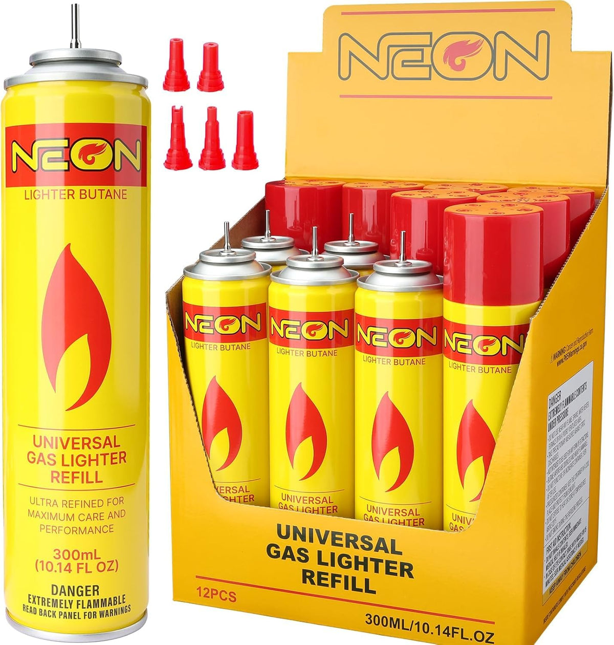 300ml Ultra Refined Butane Fuel Refill with Metal Nozzle V649