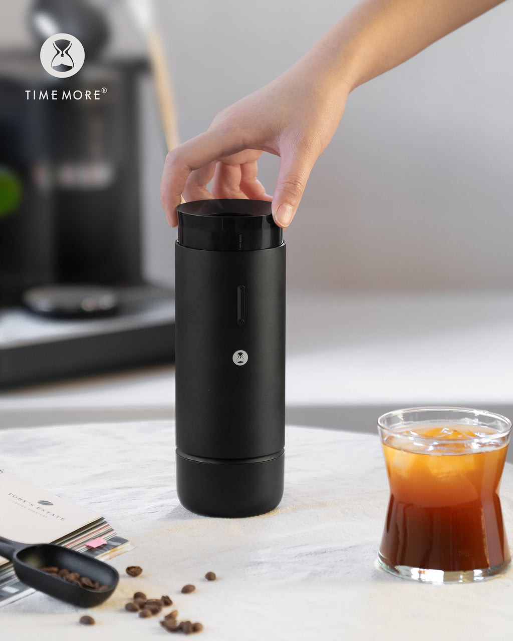 Portable Conical Burr Electric Coffee Grinder with 30 Settings E38128