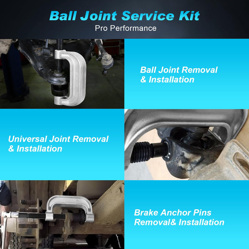 Ball Joint Press Kit, 10pcs Removal and Installation Tool Set Y601378