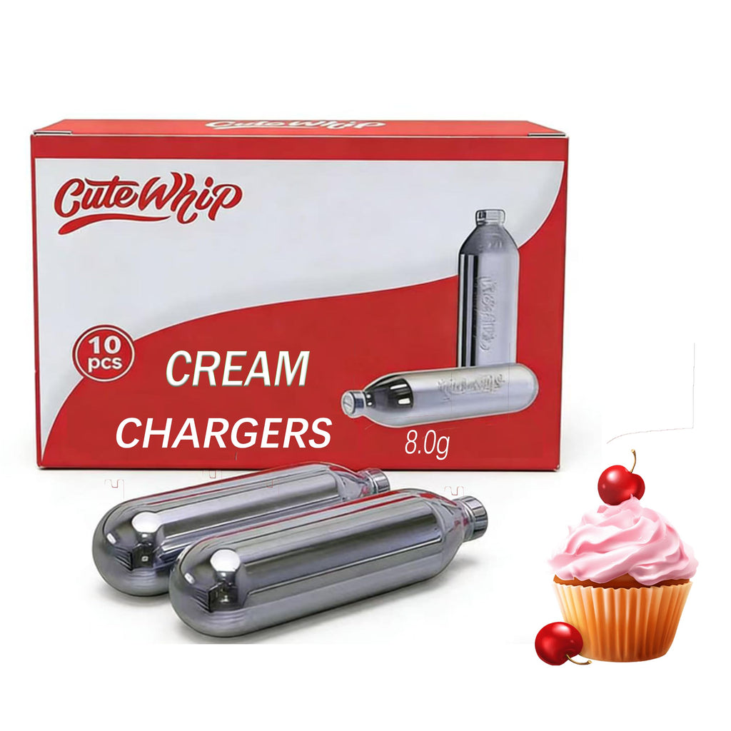 8g Whipped Cream Chargers 10-Pack Food-Grade Nitrous Oxide Cartridges A8240