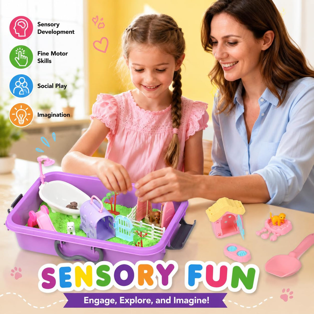 Pet Sensory Bin Sand Box Kit D713504